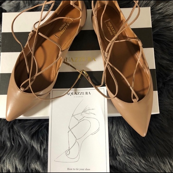 NWT. AQUAZZURA Christy flat - Picture 5 of 8